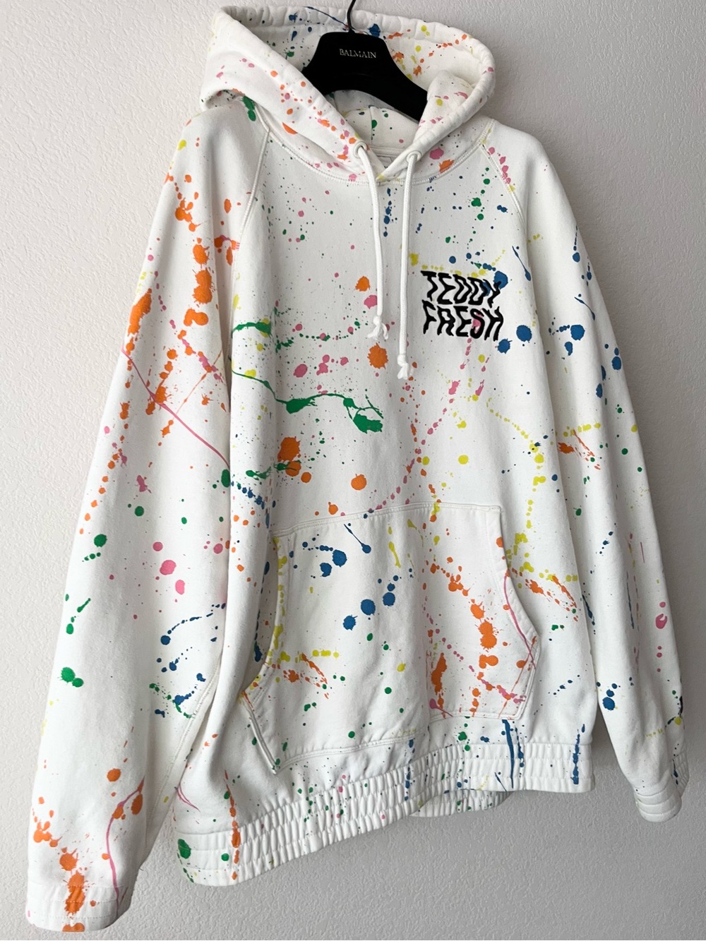 Teddy fresh 100% cotton splatter hoodie
